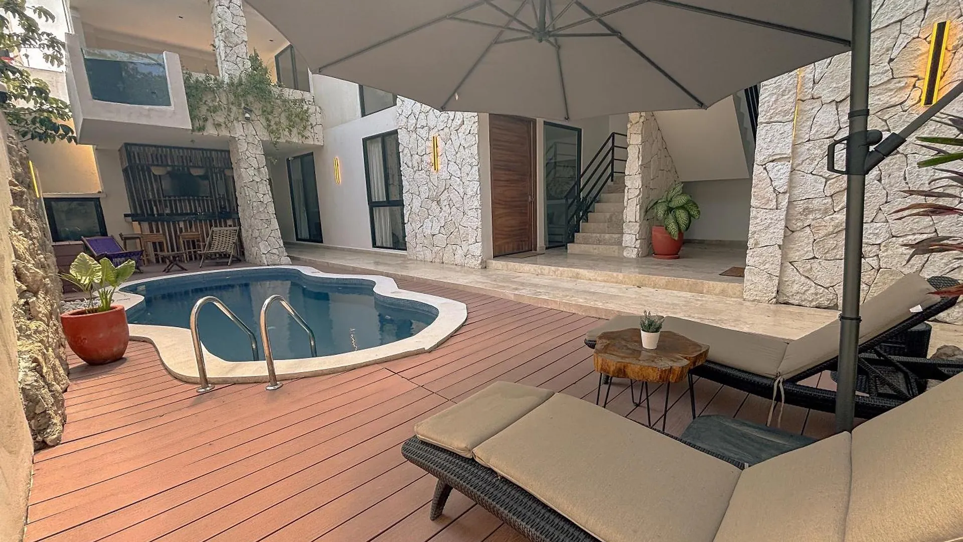 Penthouse De Dos Pisos Con Alberca Privada En La Veleta Lägenhet Tulum
